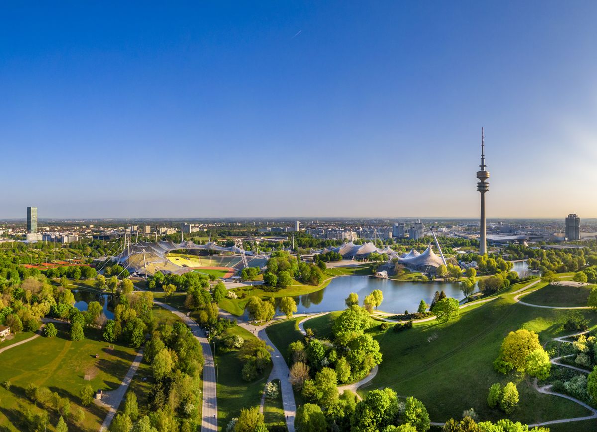 Olympic Park in Munich, Bavaria, Germany